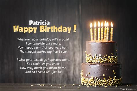 Happy birthday and best wishes to you mike! Happy Birthday Patricia pictures congratulations.