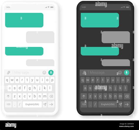 Design Of A Mobile Application Chat Dialog Box Template Ui Ux Elements
