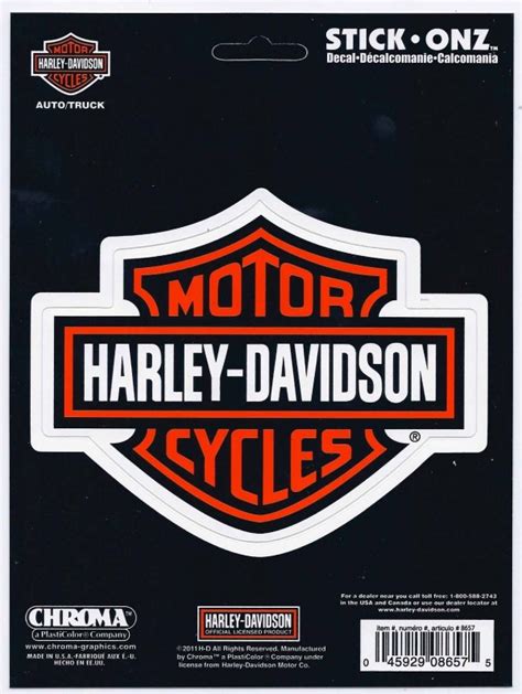 Harley Davidson Decal 5 Inches Long Crashdaddy Racing