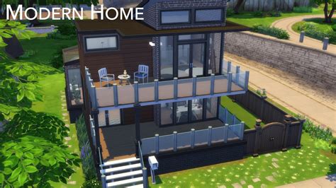 Modern Home Build Stop Motion Base Game Only The Sims 4 Youtube