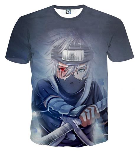 Kakashi Young Ninja Sharingan Fan Art Design Cool T Shirt Saiyan Stuff Naruto T Shirt