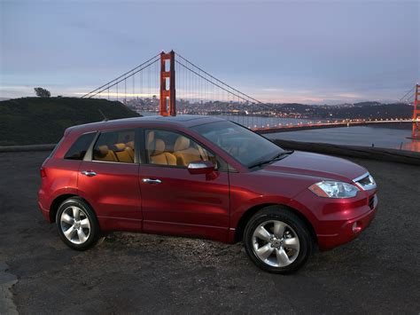 Wallpaper Acura Rdx Red Side View Style Cars City Lights
