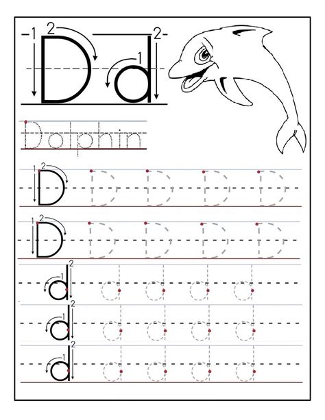 Free Printable Preschool Worksheets Tracing Letters D
