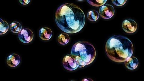 Soap Bubbles Black Background Downloops Creative Motion Backgrounds