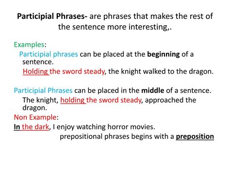 Ppt Learning Objective Combine Short Sentences With Participial