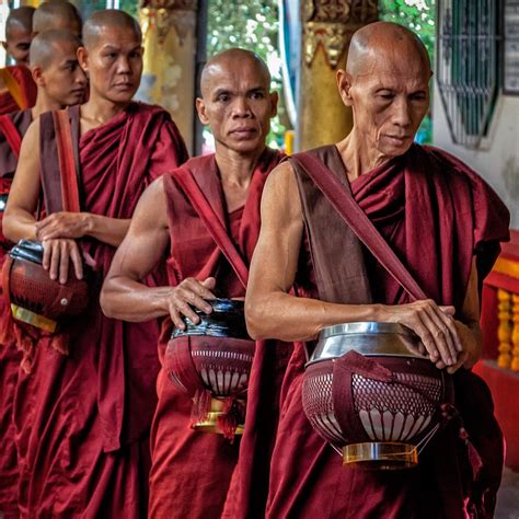 Myanmar Buddhist Monks And Nuns Louis Montrose Photography