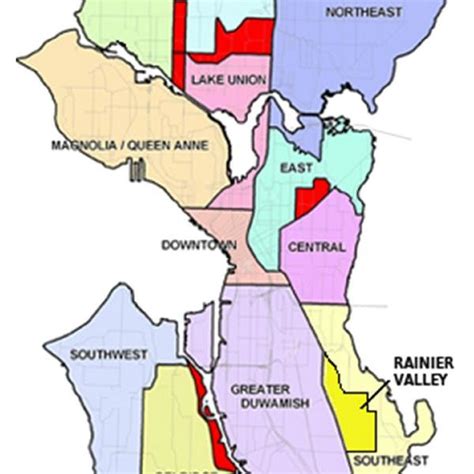 Seattle Central District Map