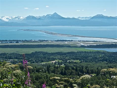 Homer Spit In Kachemak Bay From Skyline Drive In Homer Ak Photograph By