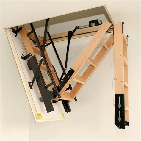 Stira Electric Semi Automatic Loft Hatch And Ladder Opens With The
