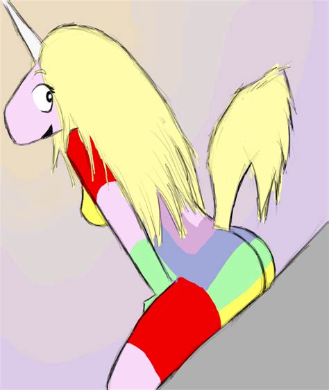 Rule 34 1girls Adventure Time Clothed Female Female Female Only Lady Rainicorn Riding Smiling