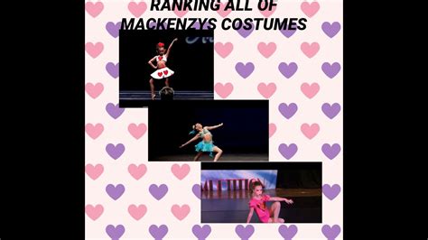 Stars Of Aldc Ranking Mackenzies Solo Costumes Youtube