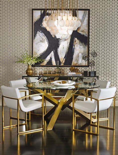 10 Brilliant Gold Dining Rooms By World’s Top Interior Designers Luxury Dining Room Dining