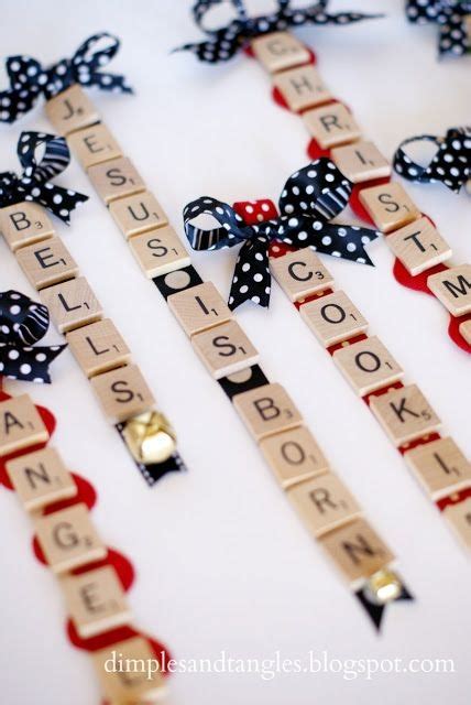 Scrabble Tile Ornaments How To ~ Super Cute Fun Diy T Idea