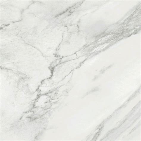 Carrara White Marble Effect 60cm X 60cm Polished Porcelain Floor Tile
