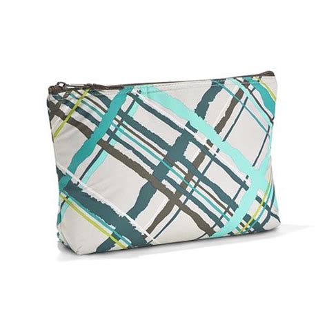 Medium Thermal Zipper Pouch In Sea Plaid Zipper Pouch Thirty One Pouch
