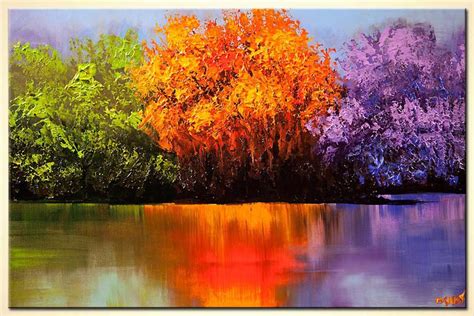 Painting For Sale Colorful Landscape Painting Blooming