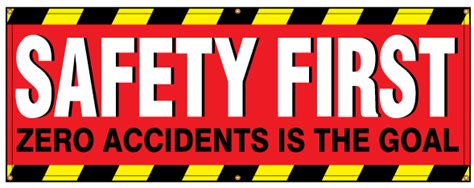 Buy Our Safety First 3 Banner At Signs World Wide