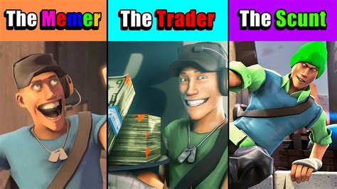 The 5 Types Of Tf2 Scout Mains Youtube