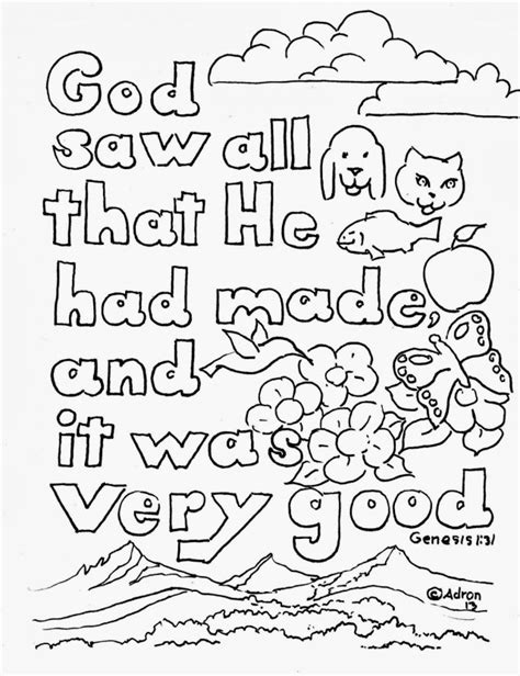 Bible Verse Coloring Pages With Animals Free Printable Coloring Pages