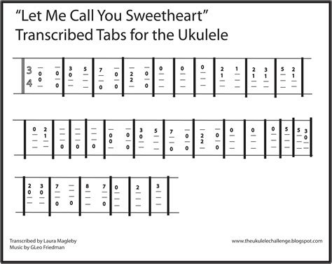The Ukulele Challenge Let Me Call You Sweetheart