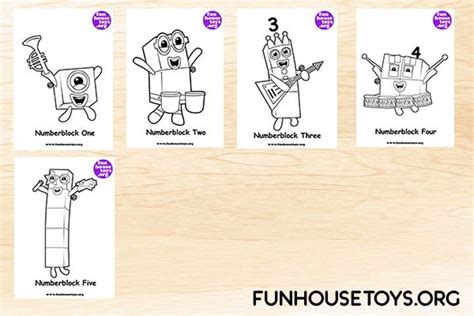 Fun House Toys Numberblocks Fun Printables For Kids Cool Coloring