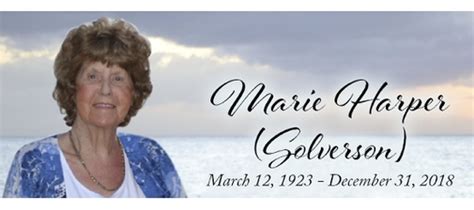 Marie Harper Obituary Calgary Herald