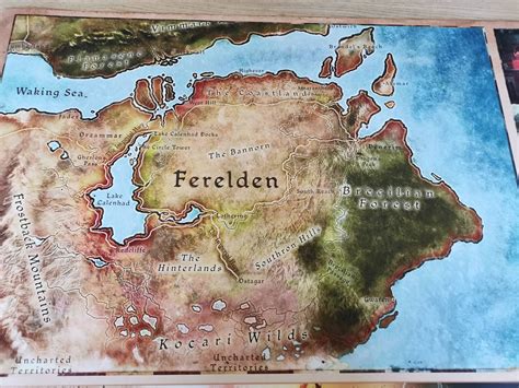 Dragon Age Origins Fereldan Map High Quality A3 A2 Or A1 Etsy Australia