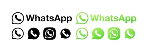Premium Vector Whatsapp Logos Icons Editorial Whatsapp Logos Phone