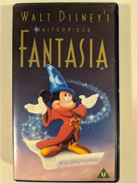 Walt Disneys Masterpiece Fantasia Vhs 1991 Classic Animation Tested