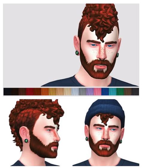 William Wavy Mohawk Hair By Buckgrunt Via Sfs Male Bgc Sims 4