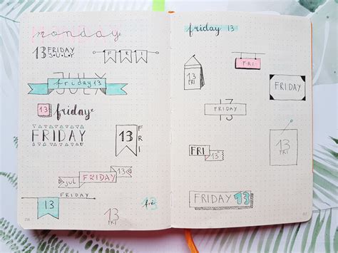 Bullet Journal Header Ideas And Doodle Banners Anjahome