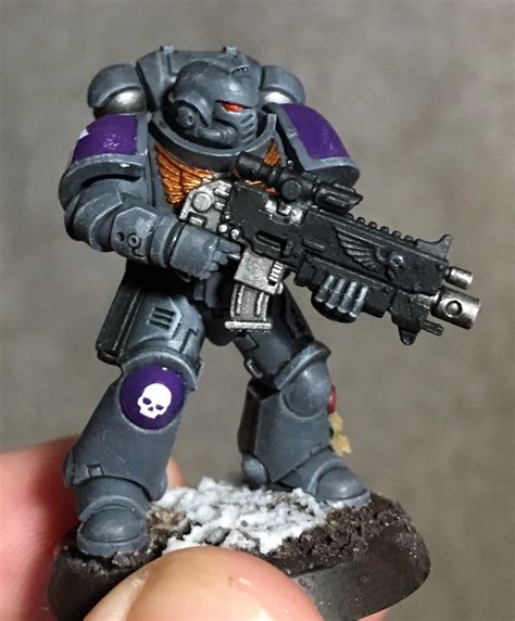 Space Marine Paint Scheme Test Model Complete Rwarhammer40k