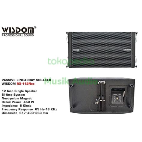 Jual Wisdom RX112 RX 112 NEO Speaker Line Array Pasif Original Shopee