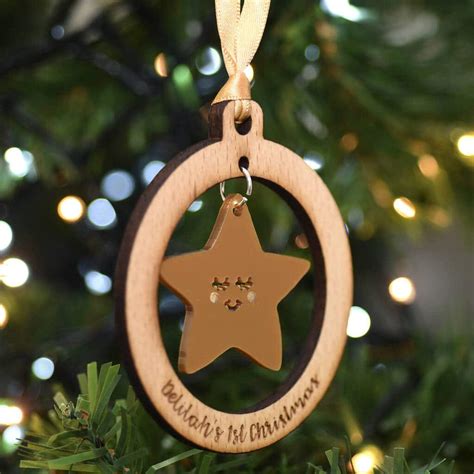 Personalized Tree Ornaments For Babys First Christmas