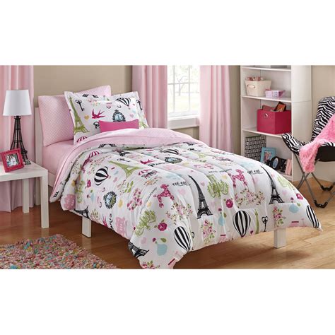 Target/home/kids' home/kids' bedding/kids' bedding sets. Mainstays Kids Paris Bed in a Bag Coordinating Bedding Set ...