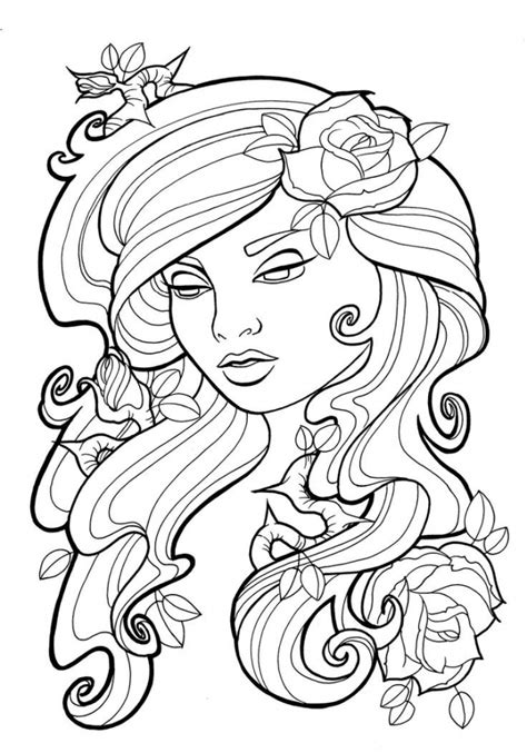 20 Free Printable Roses Coloring Pages For Adults