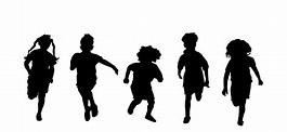 Children Silhouette at GetDrawings | Free download