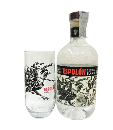 Tequila Espolon Blanco Cl70 Con Bicchiere