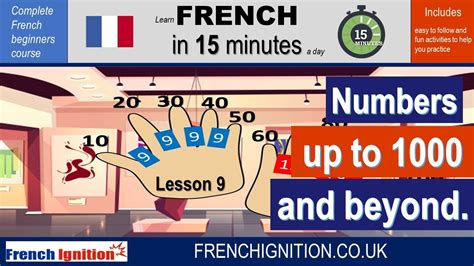 Learn French In 15 Minutes A Day Lesson 9 Numbers In French Youtube