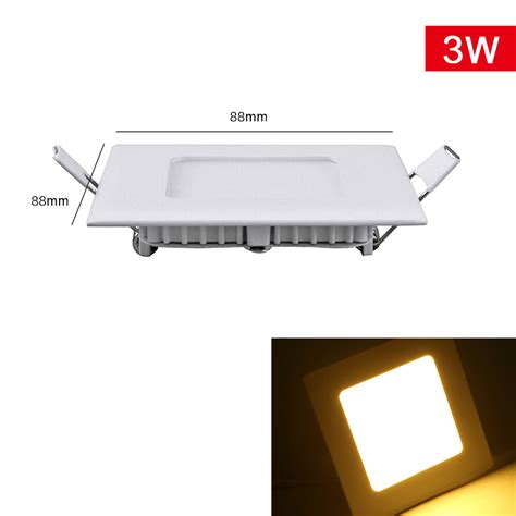 3w 6w 9w 12w 15w 18w 24w Led Recessed Ceiling Flat Panel Down Light
