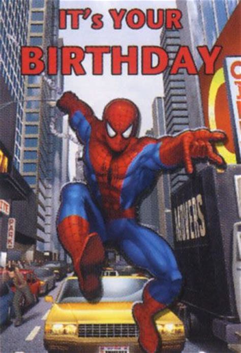 6 Best Images of Printable Spider-Man Happy Birthday Card - Free Spider