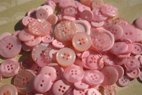 Light Pink Buttons Bulk Sewing Button Baby Pink Buttons Etsy Bouton