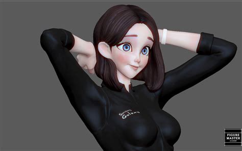 Artstation Samsung Girl Sexy Ai Woman Anime Character 3d Print Resources