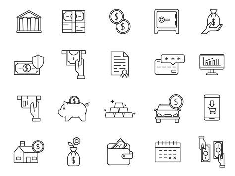 Banking Services Icons