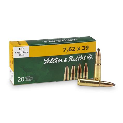 Sellier And Bellot Rifle 762x39 Sp 123 Grain 20 Rounds 209769 7