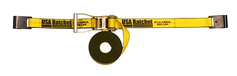 2 X 35 Ratchet Strap With Flat Hooks Made In The Usa