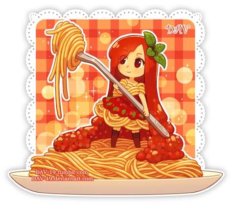Spaghetti Bolognese Chan Manga Kawaii Kawaii Chibi Cute Anime Chibi
