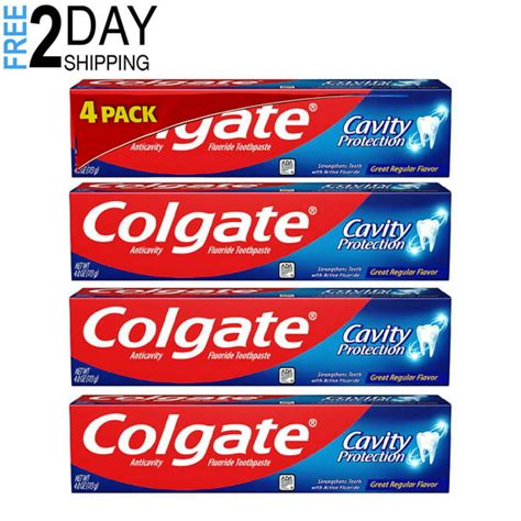 4 Pack Colgate Cavity Protection Toothpaste With Fluoride Great