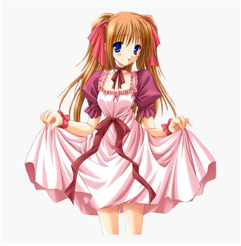 Anime Girl Pink Dress Hd Png Download Transparent Png Image Pngitem