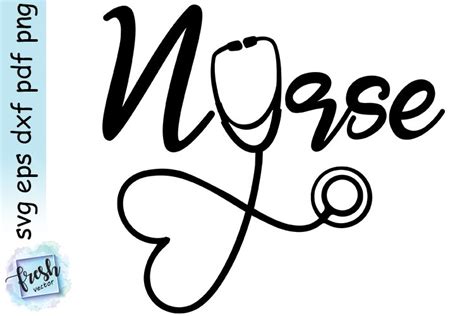 Nurse Svg Nurse Life Svg Stethoscope Heart Svg 542577
